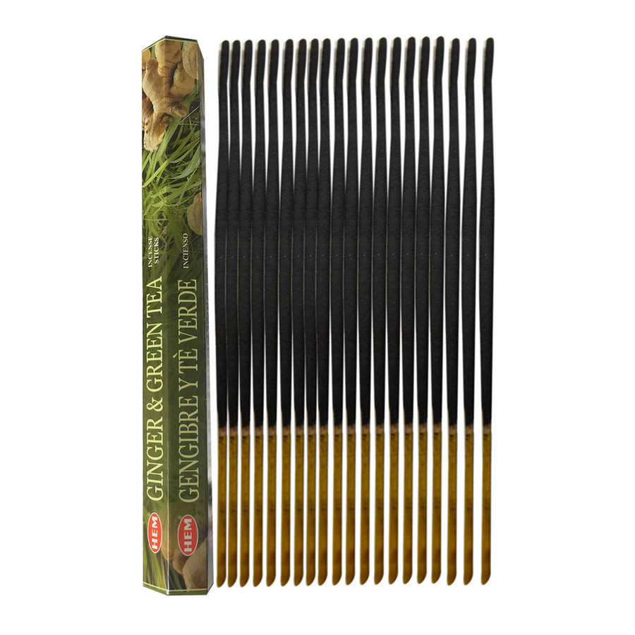 Zencefil Yeşil Çay Kokulu 20 Çubuk Tütsü – Ginger Green Tea